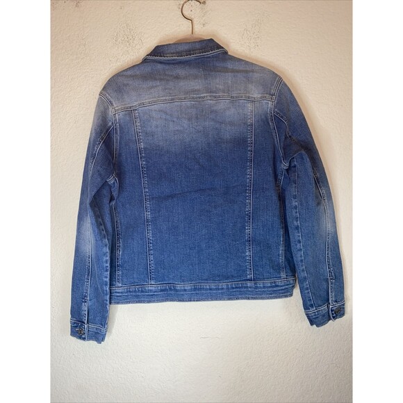 new Mavi jean Jacket Women western light katy Stretchy y2k 90s retro L - Picture 4 of 7